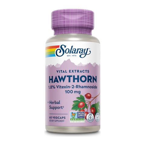 Solaray - Hawthorne Extract 100 mg - 60 Capsules