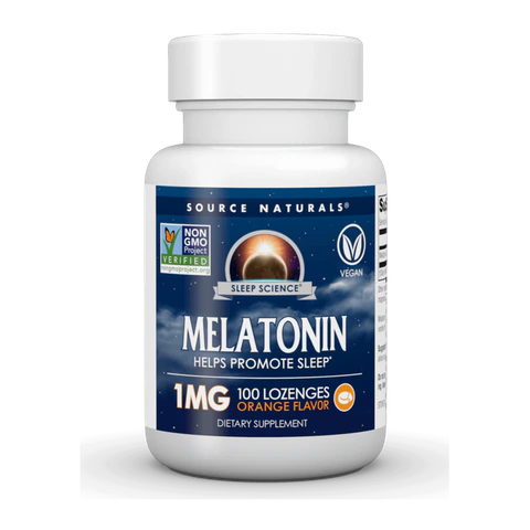 Source Naturals - Melatonin 1mg Orange - 100 Lozenges