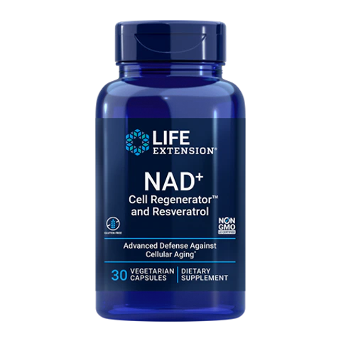 Life Extension - NAD + Resveratrol 300 mg - 30 Veg Capsules