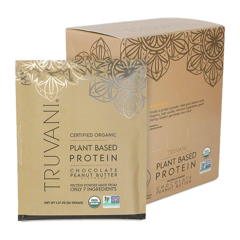 Truvani - Box of Chocolate Peanut Butter Protein Packs - 10 Packs