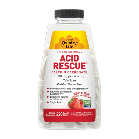 Country Life - Acid Rescue Berry - 220 Chewables