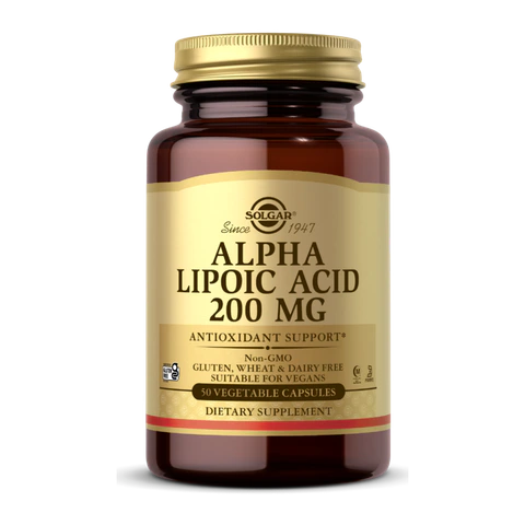 Solgar - Alpha Lipoic Acid 200 mg - 50 Veg Capsules