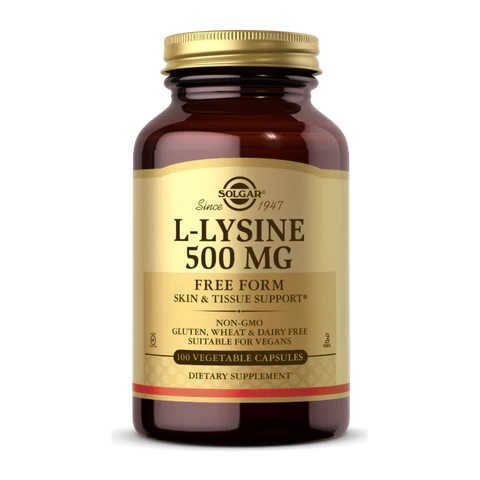 Solgar - L-Lysine 500 mg - 100 Capsules
