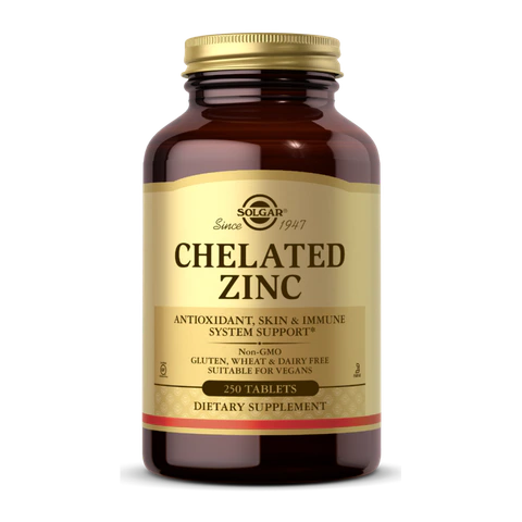 Solgar - Chelated Zinc - 250 Tablets