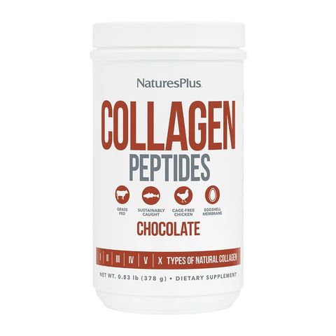 Natures Plus - Collagen Peptides Chocolate - 378 grams