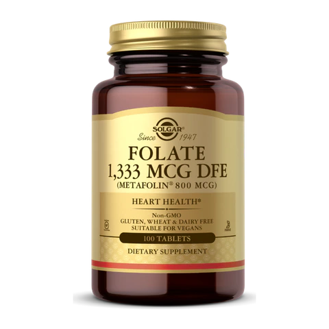 Solgar - Folate 800 mcg As Metafolin - 100 Tablets