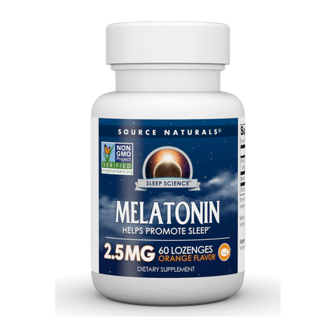 Source Naturals - Melatonin 2.5mg Orange - 60 Lozenges