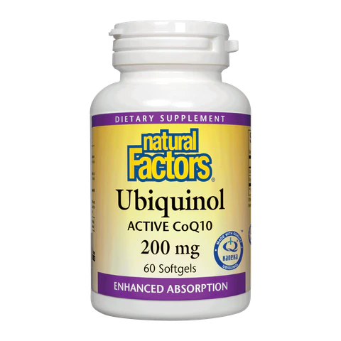 Natural Factors - Ubiquinol Active CoQ10 200 mg - 60 Softgels