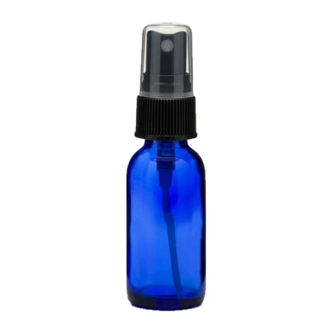 Wyndmere - 1 oz Cobalt Blue Glass Bottle With Mist Sprayer - 1 oz
