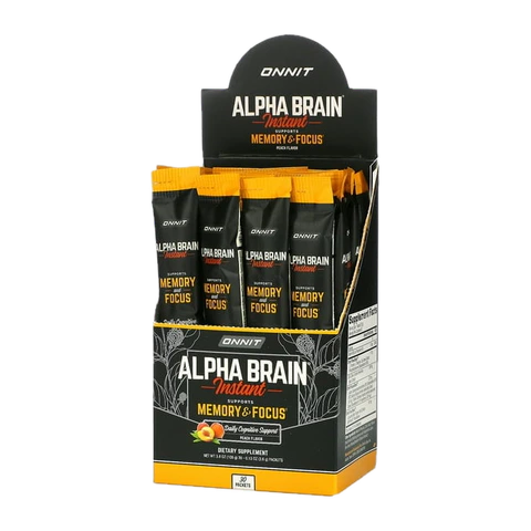 Onnit - Box of Alpha Brain Instant Peach - 30 Packets