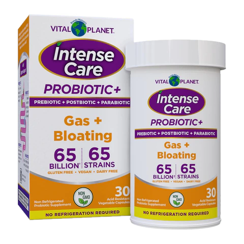 Vital Planet - Intense Care Gas + Bloating - 30 Capsules
