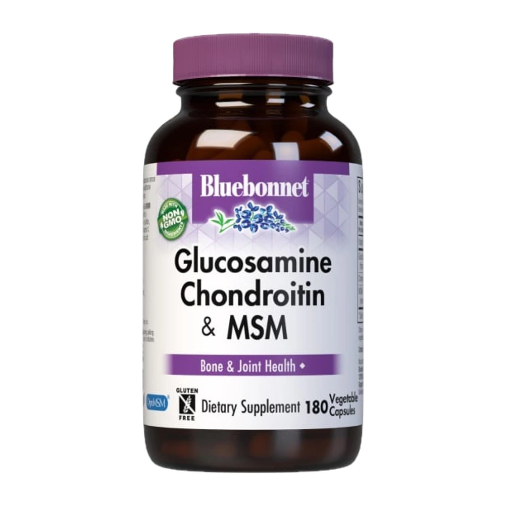 Bluebonnet - Glucosamine Chondroitin Plus MSM - 180 Veg Capsules