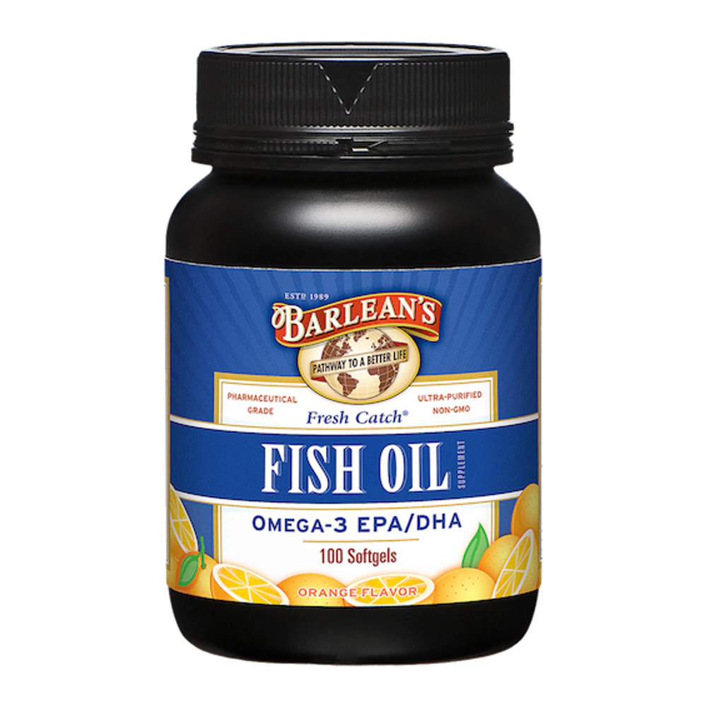 Barleans - Fresh Catch Fish Oil Softgels Orange - 100 Softgels