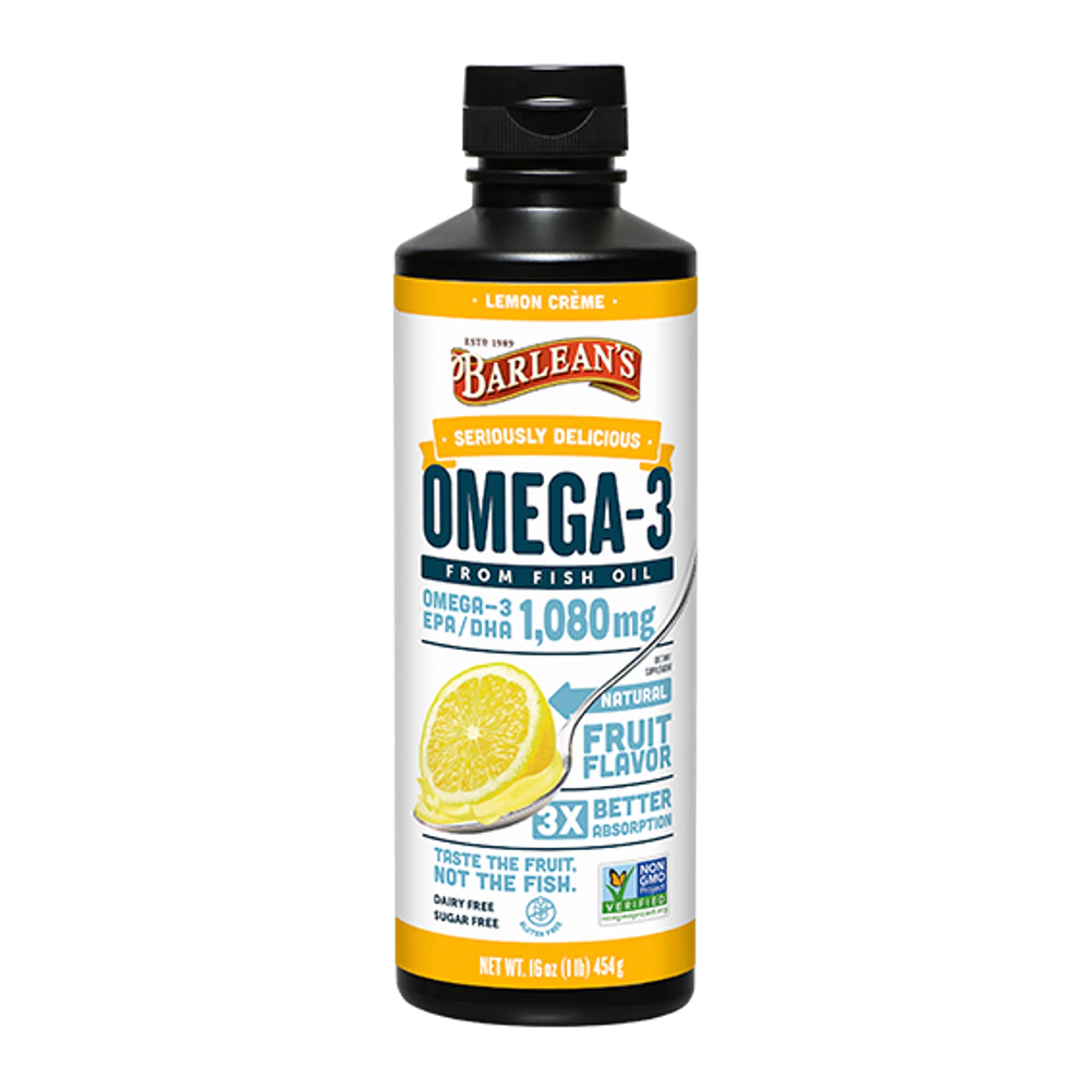 Barleans - Omega Swirl Fish Oil Lemon Creme - 16 oz