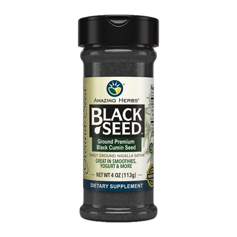 Amazing Herbs - Black Seed Black Cumin Seed - Ground - 4 oz