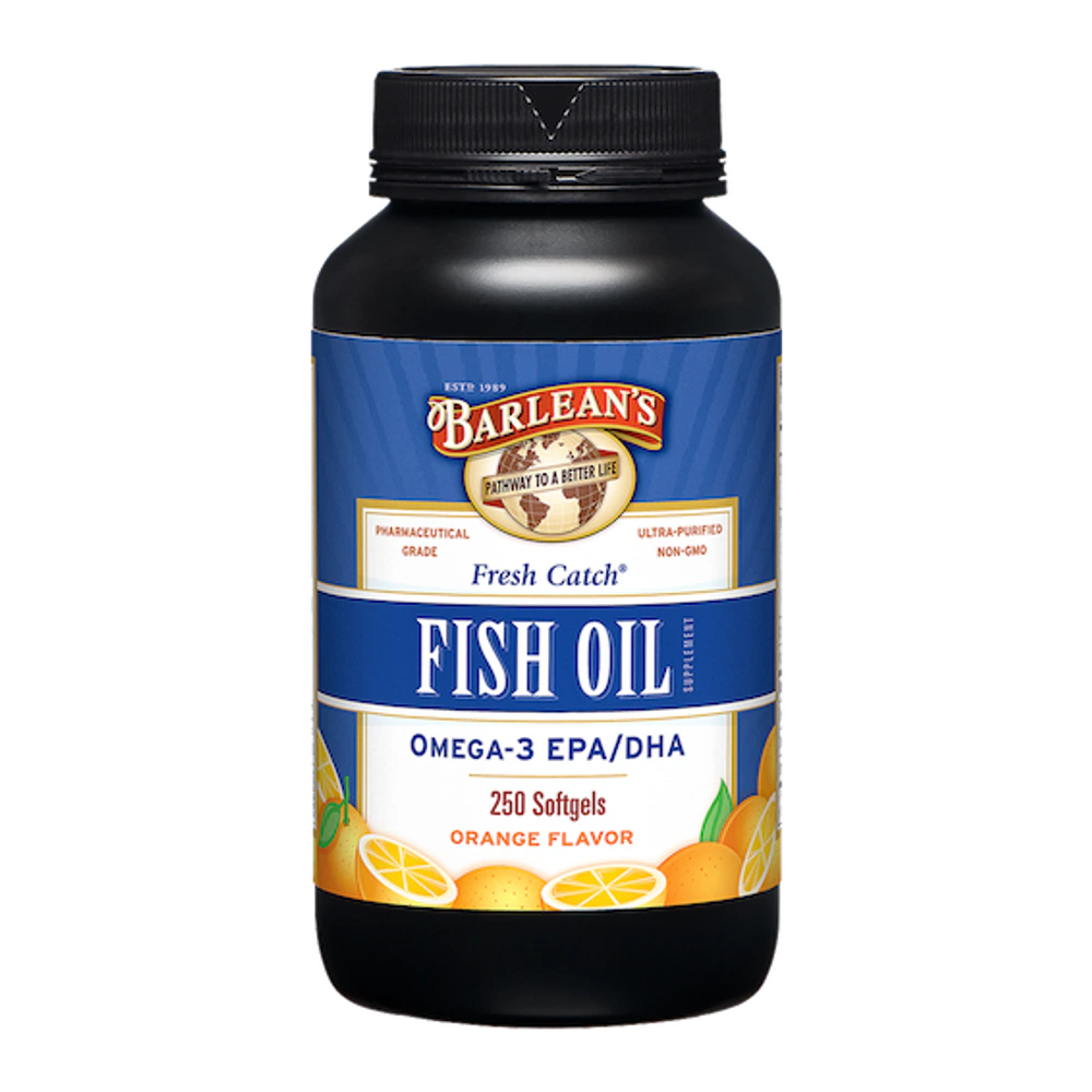 Barleans - Fresh Catch Fish Oil Softgels Orange - 250 Softgels