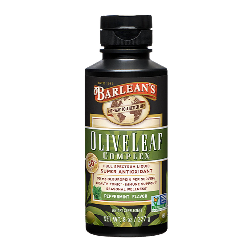 Barleans - Olive Leaf Complex Peppermint - 8 oz