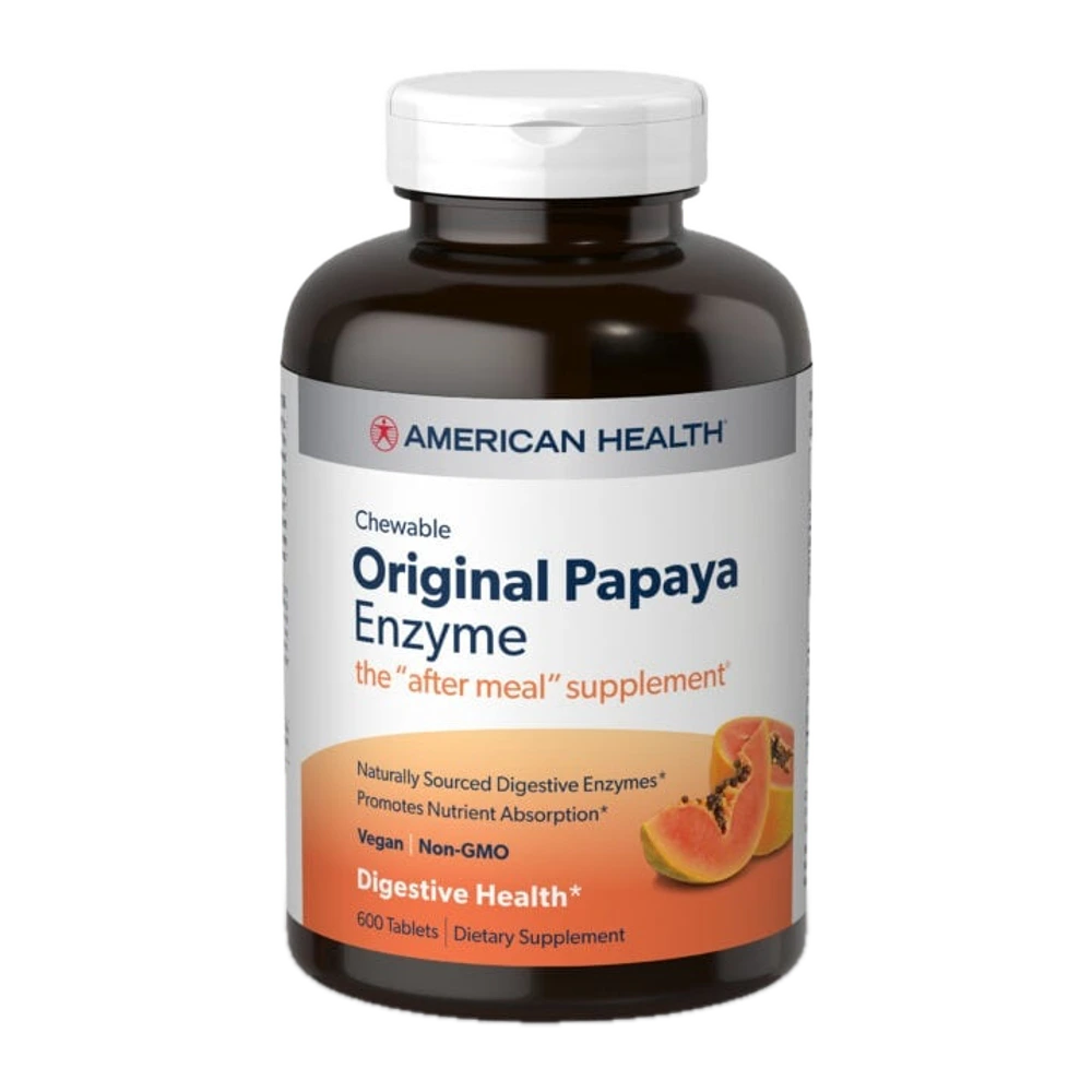 American Health - Original Papaya Enzyme Chewable Tablets - 600 Tablets