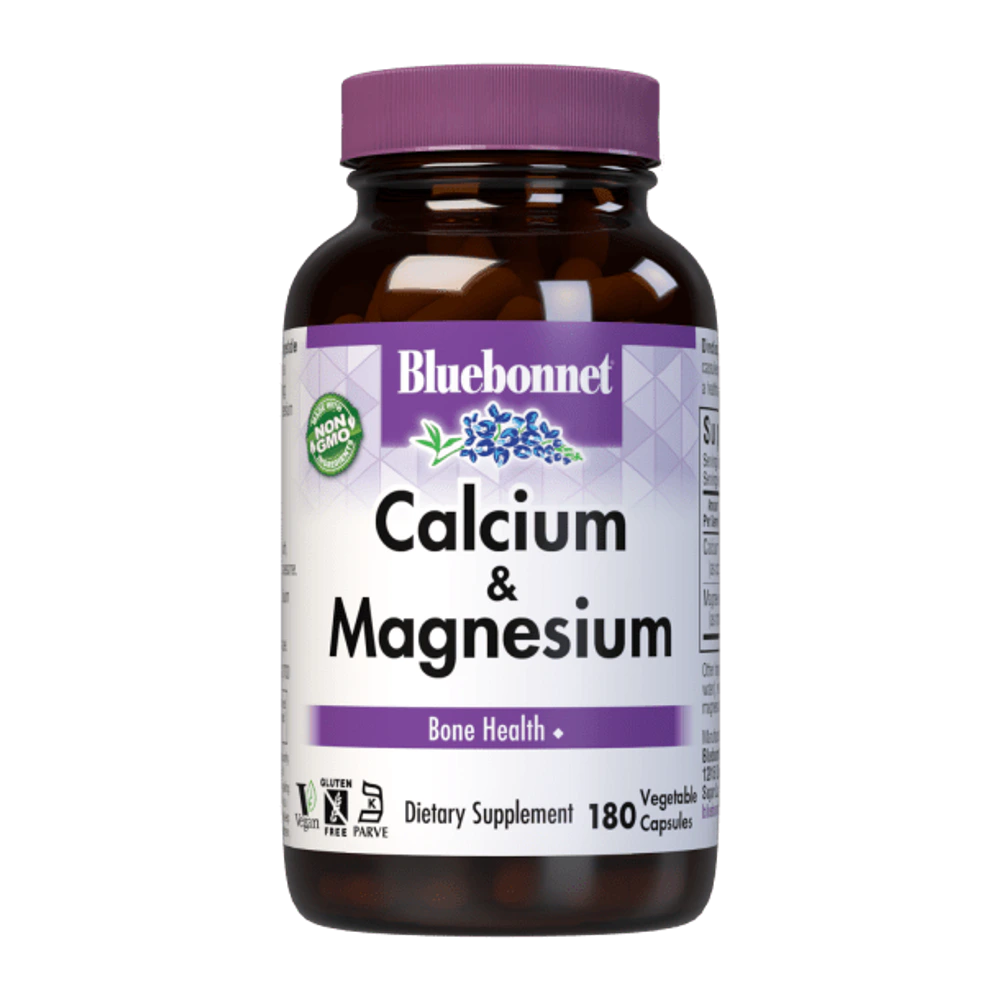 Bluebonnet - Calcium Plus Magnesium - 180 Veg Capsules