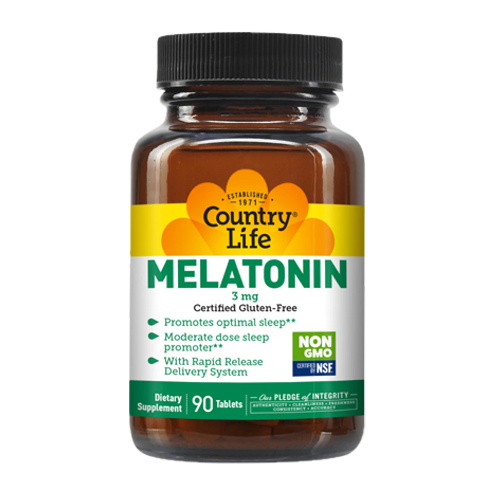 Country Life - Melatonin 3 mg - 90 Tablets