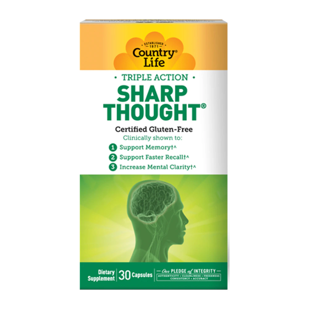 Country Life - Sharp Thought - 30 Capsules