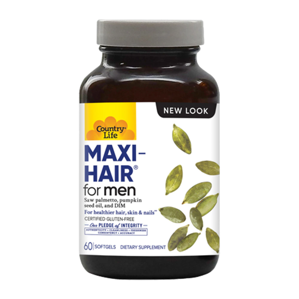 Country Life - Maxi Hair For Men Gluten Free - 60 Tablets