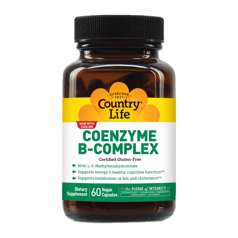 Country Life - Coenzyme B Complex Caps - 60 Veg Capsules