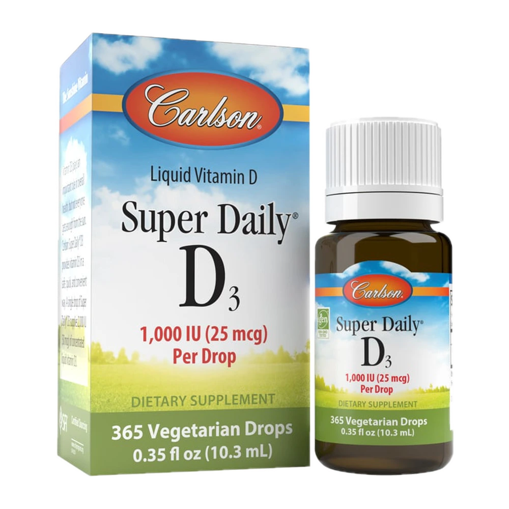 Carlson - Super Daily D3 1,000 IU - 10.3 ml