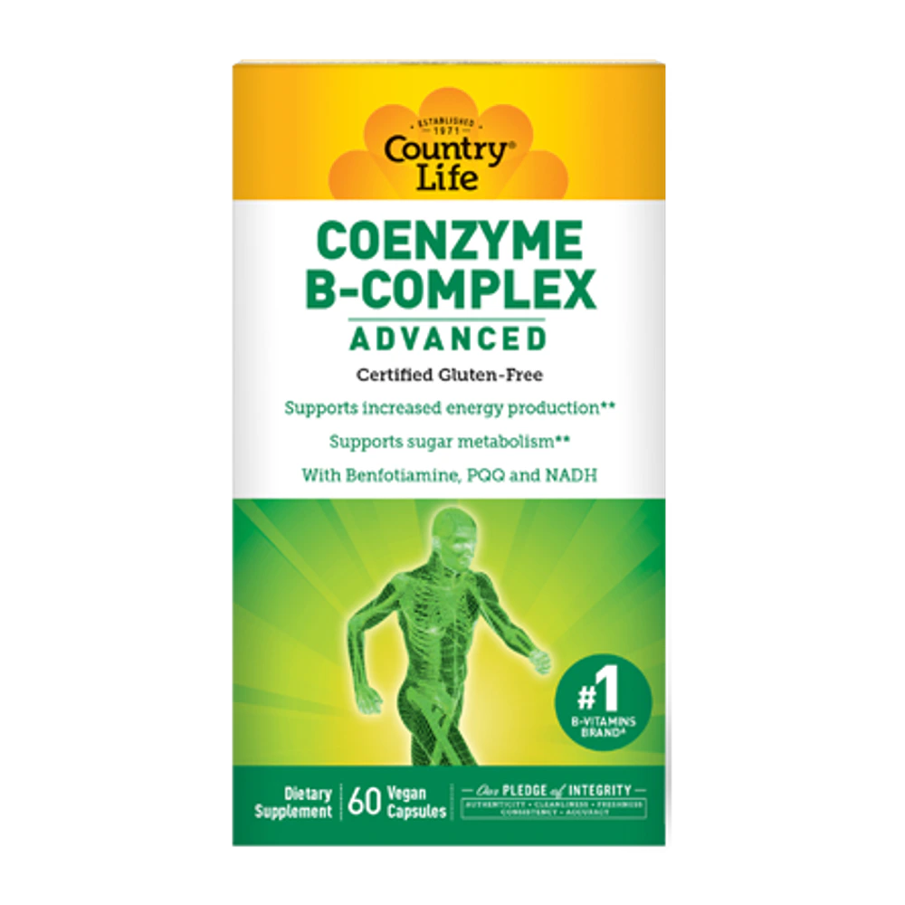 Country Life - Coenzyme B Complex Advanced - 60 Veg Capsules