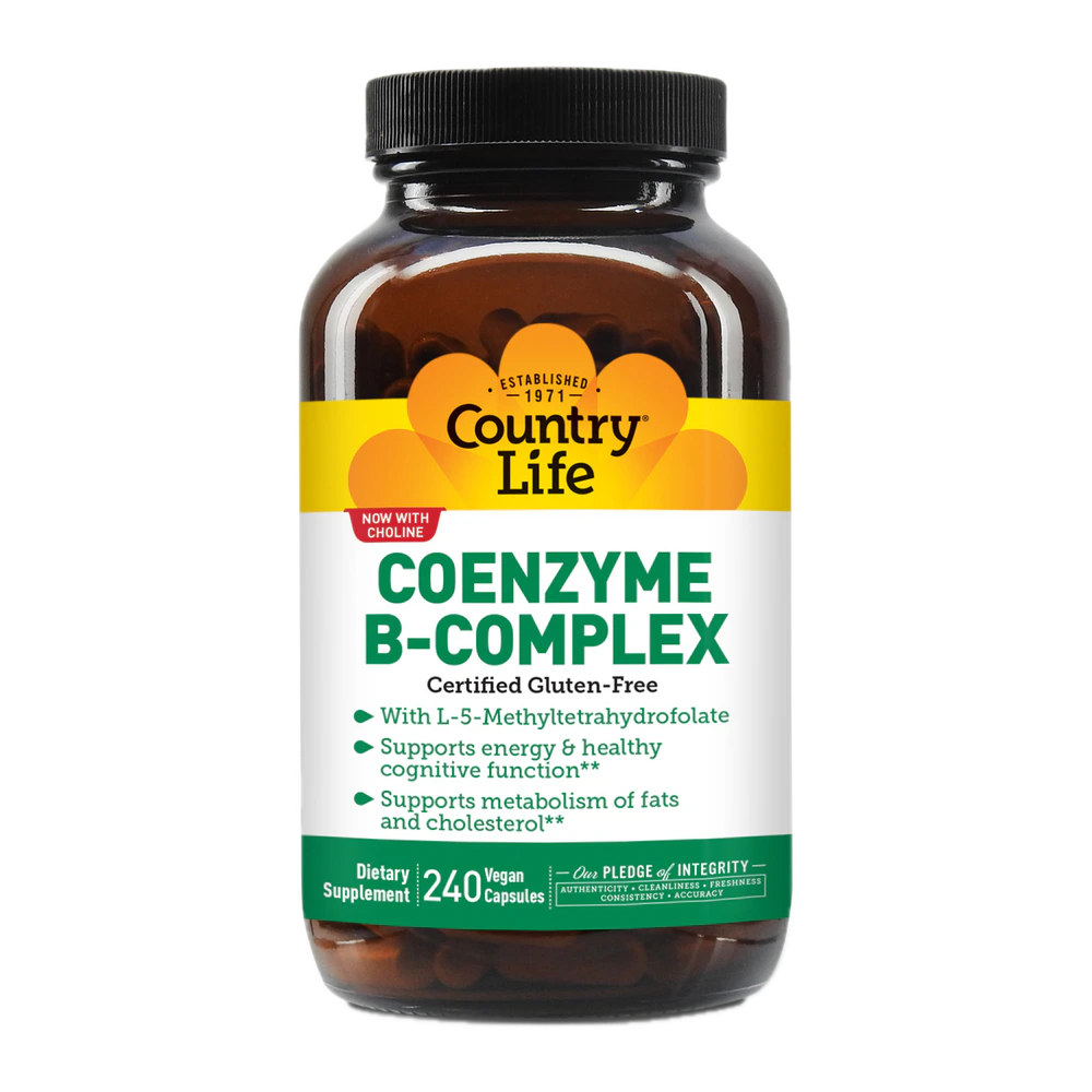 Country Life - Coenzyme B Complex Caps - 240 Veg Capsules