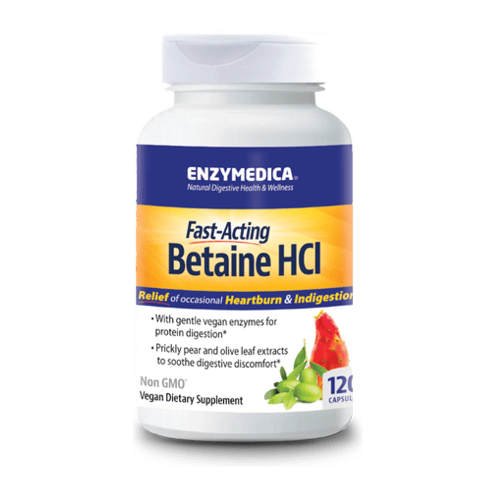 Enzymedica - Betaine HCL - 120 Capsules