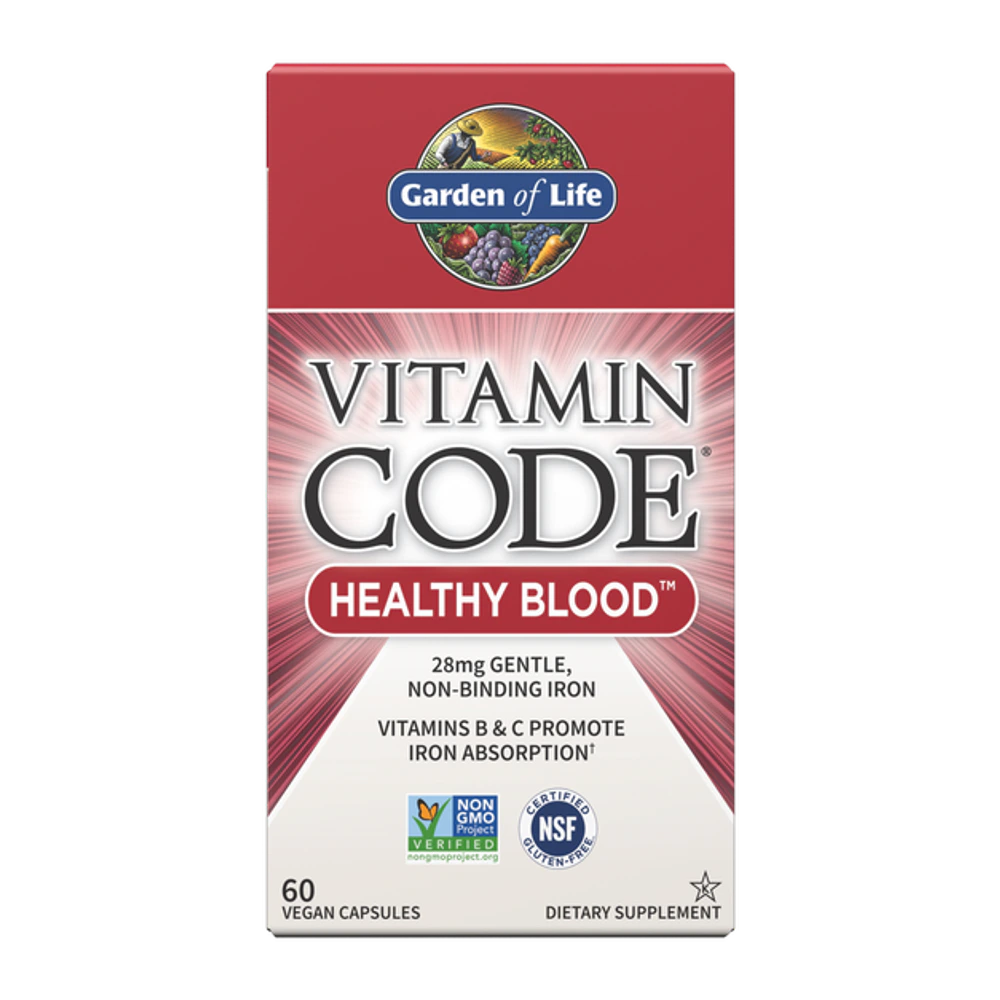 Garden of Life - Vitamin Code Healthy Blood - 60 Capsules