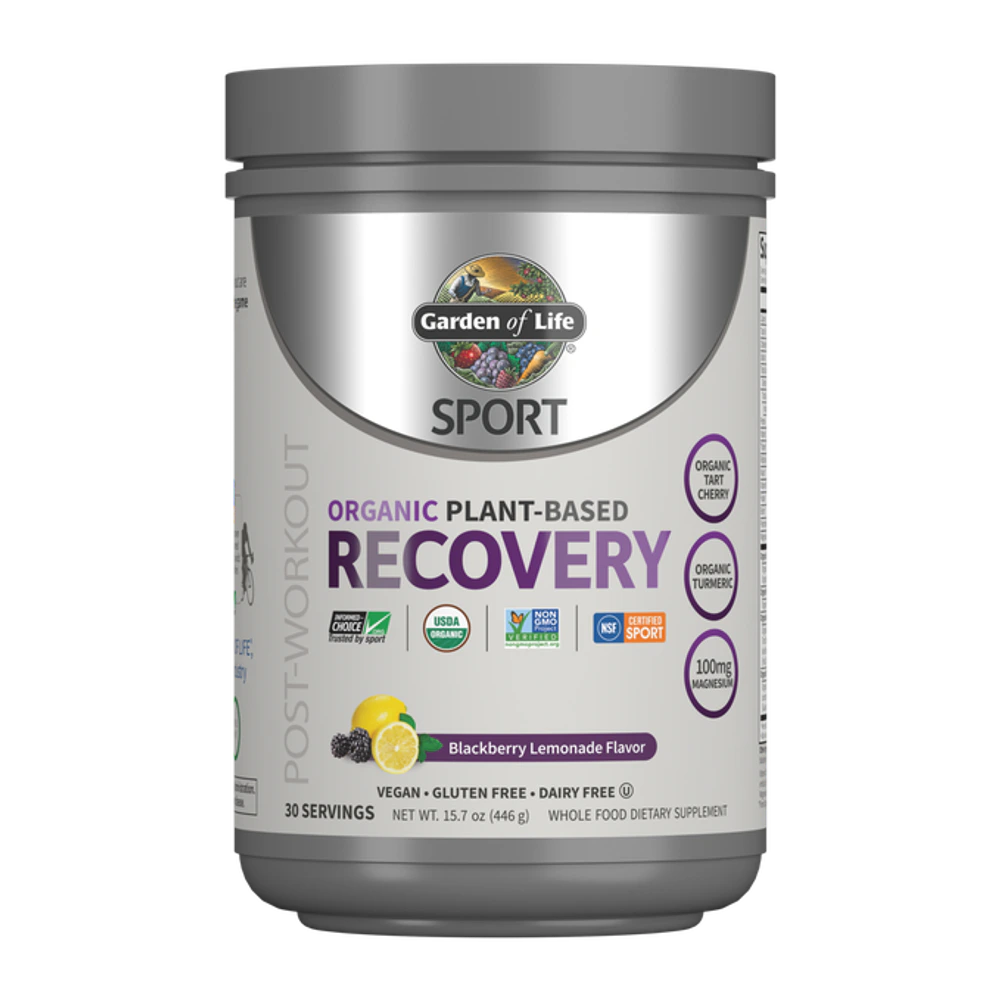Garden of Life - Sport Organic Plant-Based Recovery Blackberry Lemonade - 15.7 oz