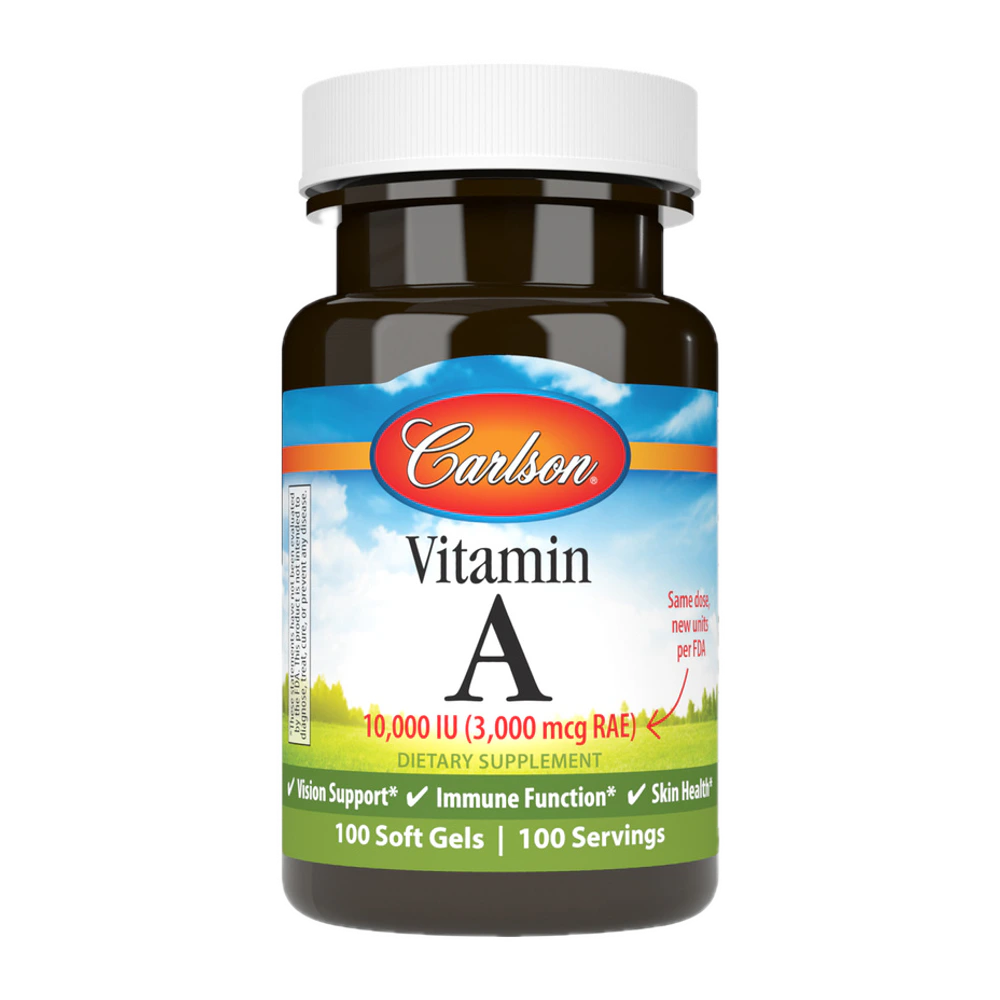 Carlson - Vitamin A 10,000 IU - 100 Softgels