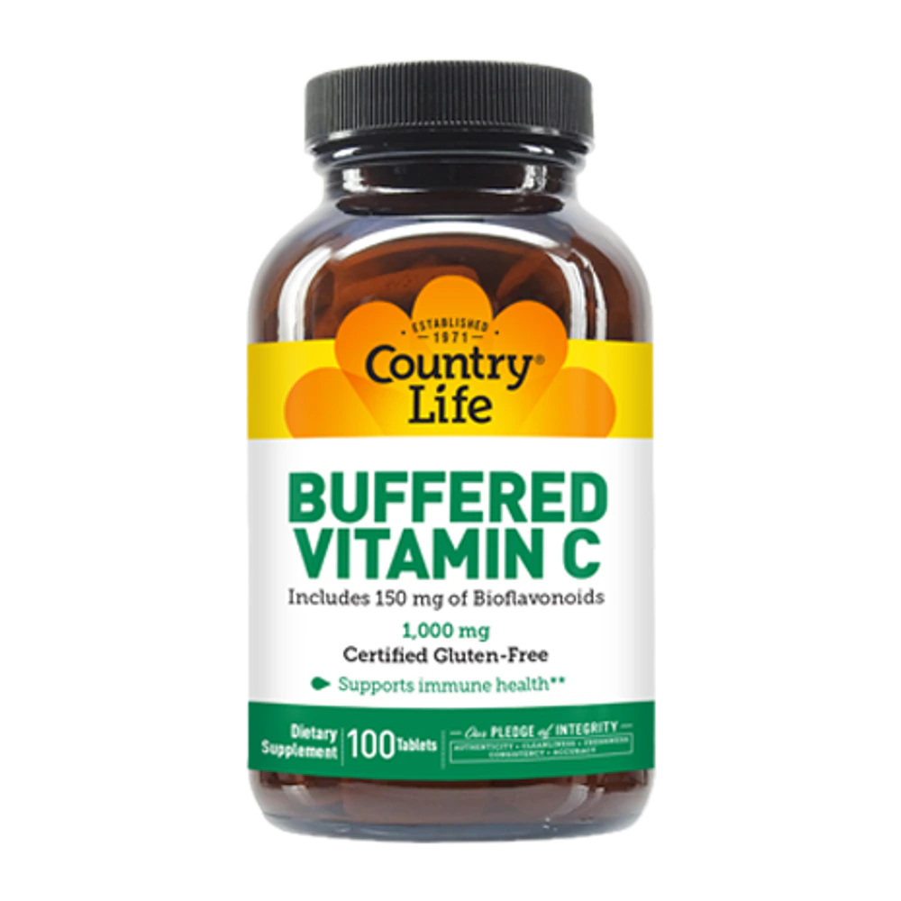 Country Life - Buffered Vitamin C 1000 mg - 100 Tablets