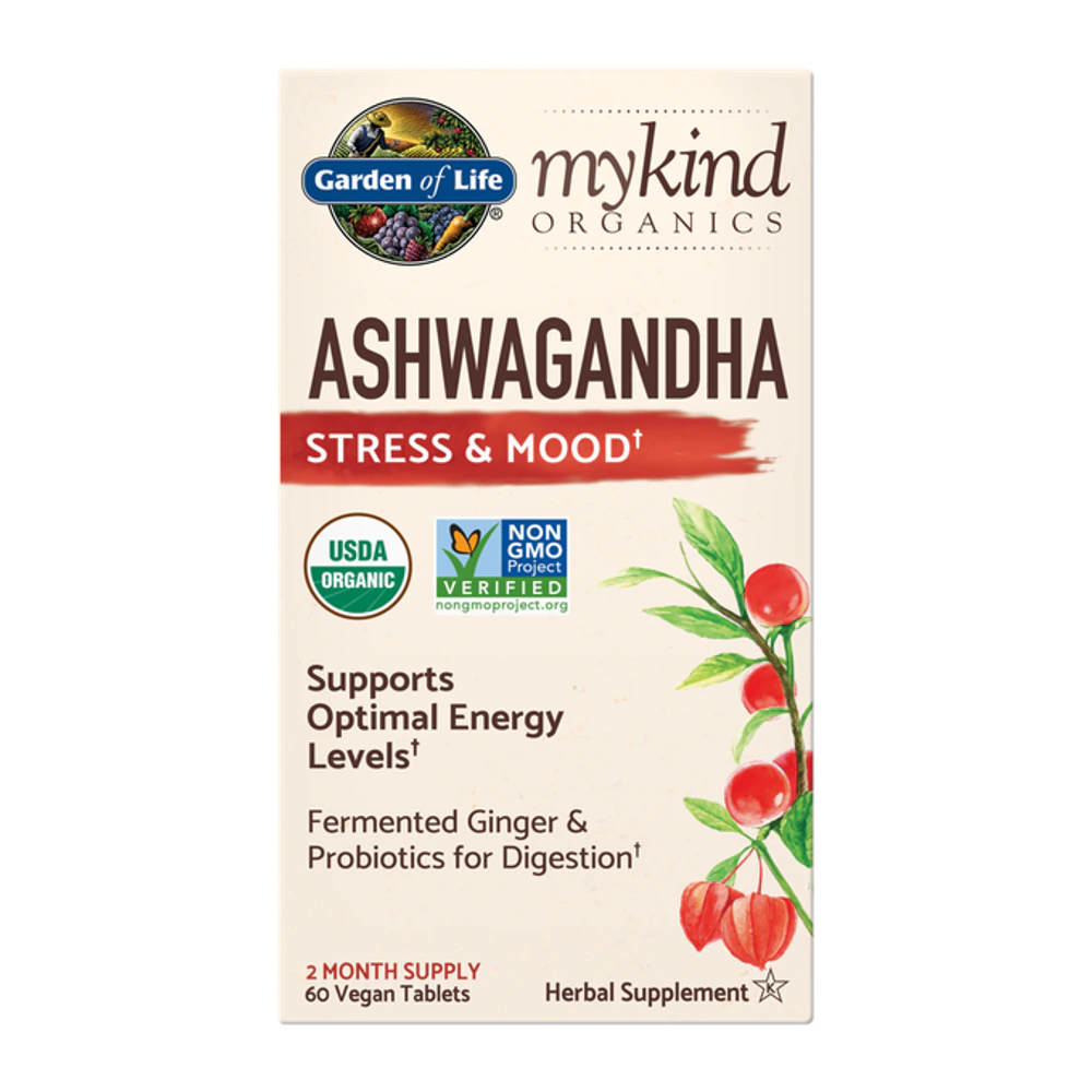 Garden of Life - Mykind Organics Ashwagandha - 60 Veg Tablets