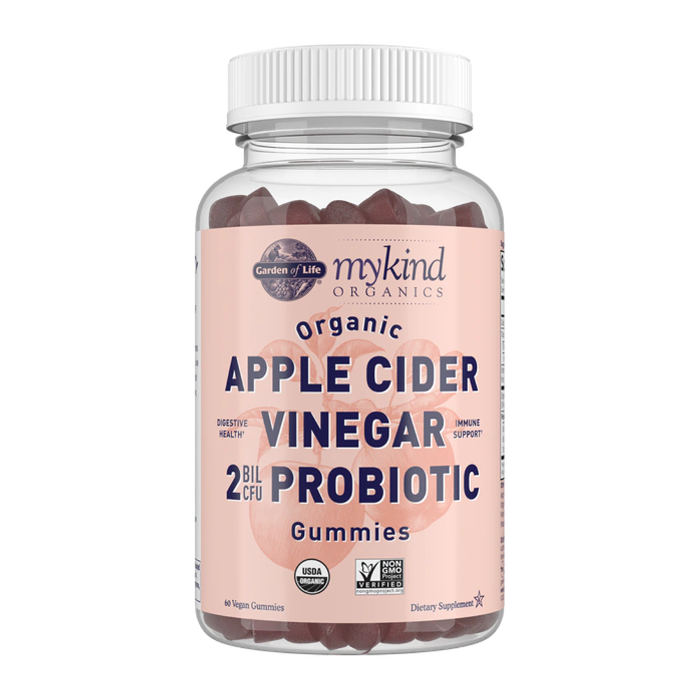 Garden of Life - Mykind Organics Apple Cider Vinegar Probiotic Gummy - 60 Gummies