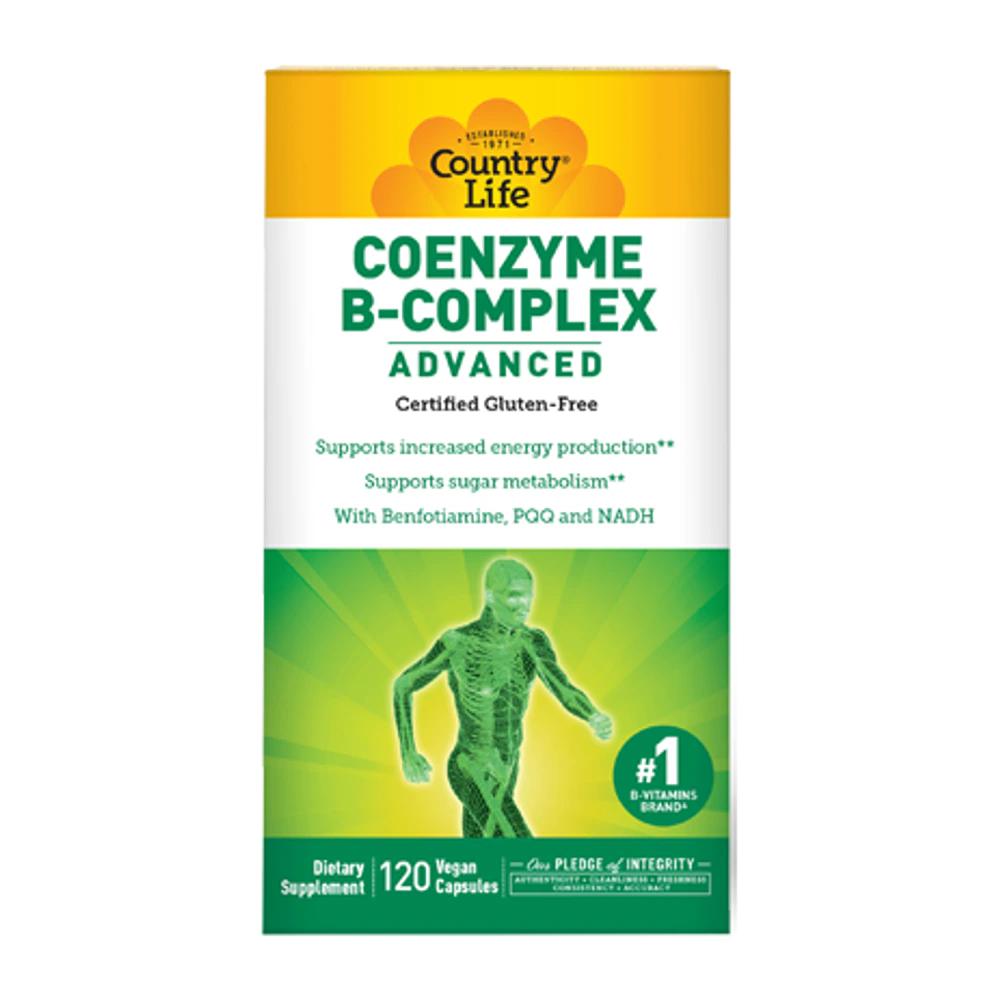 Country Life - Coenzyme B Complex Advanced - 120 Veg Capsules