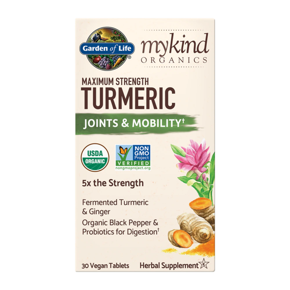 Garden of Life - Mykind Organics Turmeric Max Strength - 30 Tablets