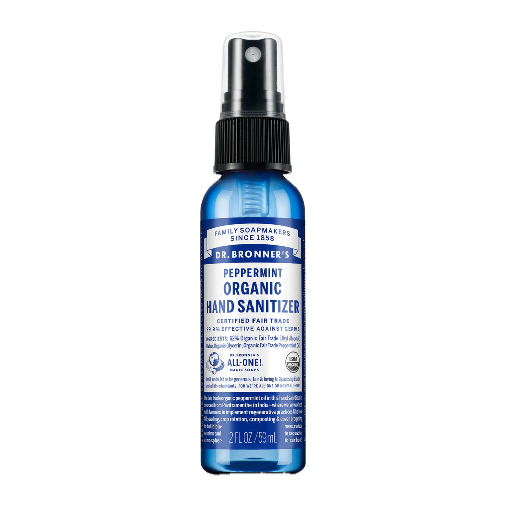 Dr Bronners - Peppermint Hand Sanitizer - 2oz.