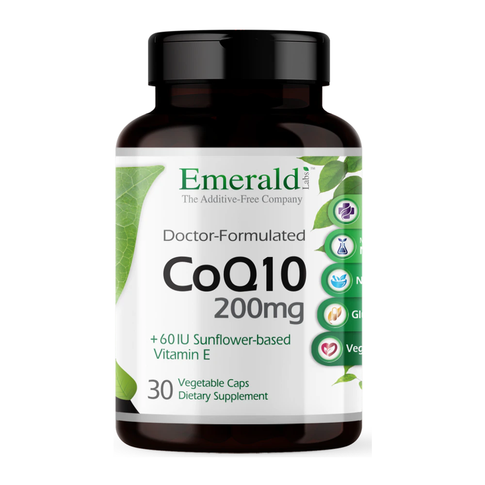 Emerald Labs - Coq10 200 mg With Vitamin E - 30 Capsules