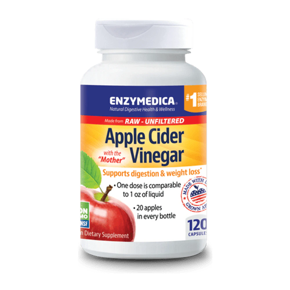 Enzymedica - Apple Cider Vinegar Caps - 120 Capsules