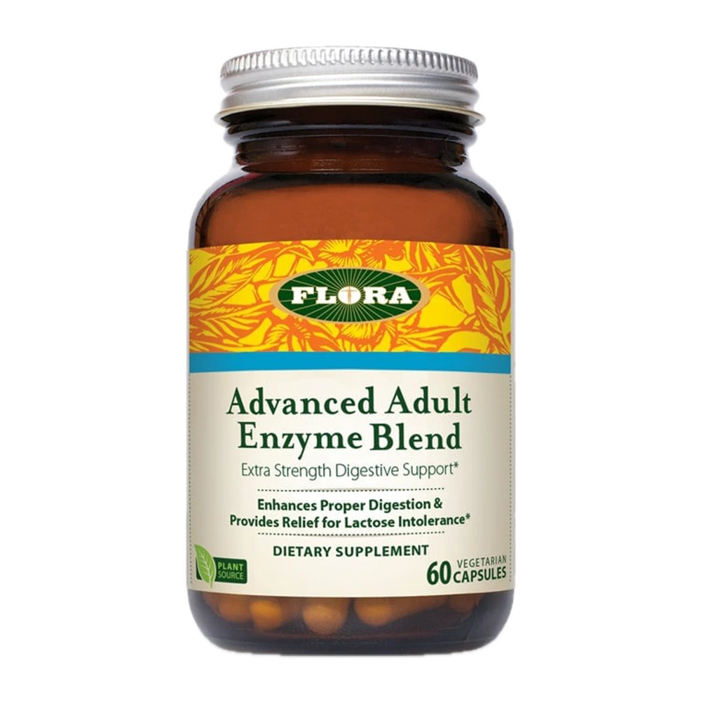 Flora - Urgent Support (Advanced Adult) Enzyme Blend - 60 Capsules