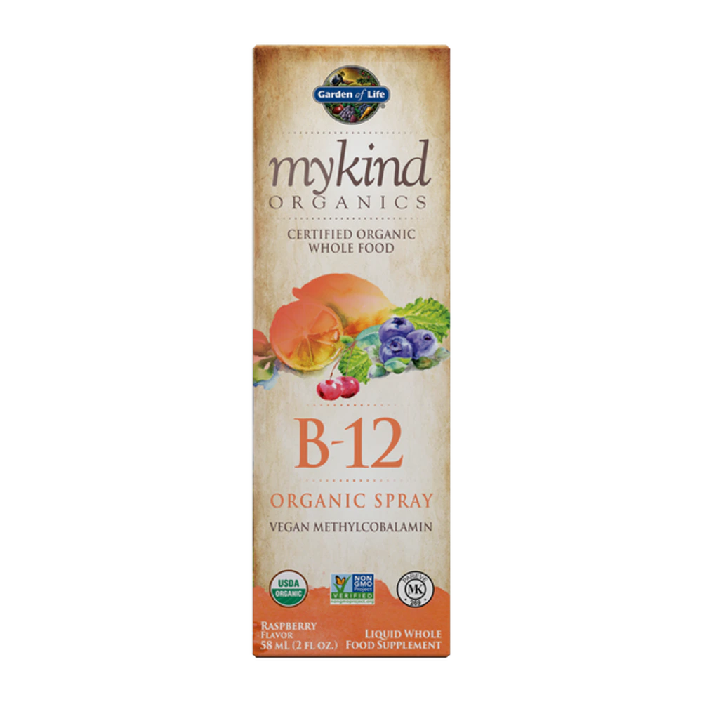 Garden of Life - Mykind Organics B-12 Organic Spray Raspberry - 2 oz