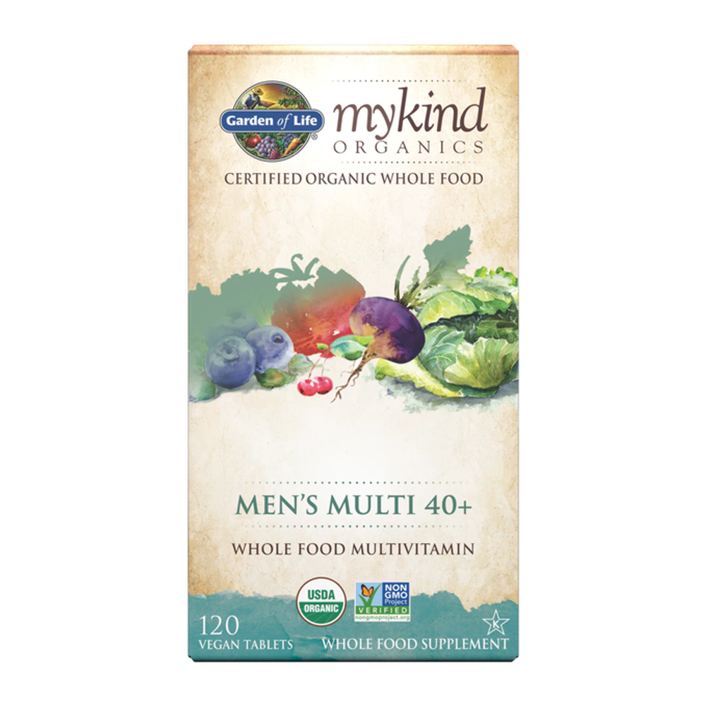 Garden of Life - Mykind Organics Men's Multi 40+ - 120 Tablets