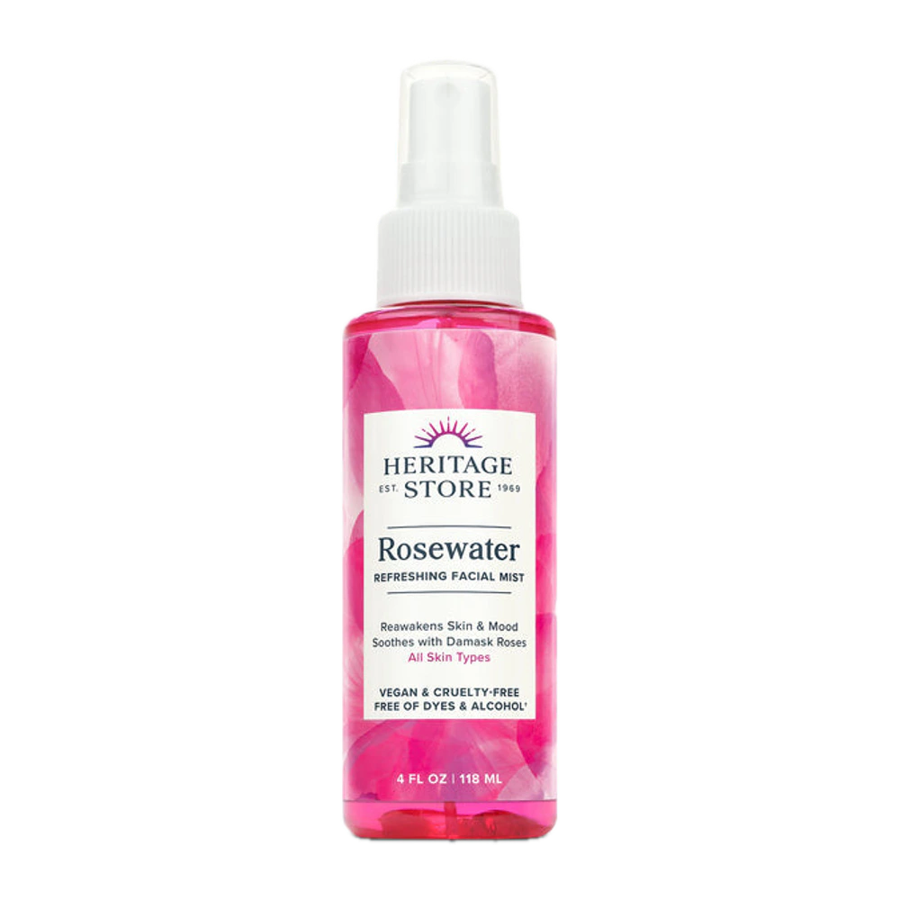 Heritage Store - Rose Petals Rosewater Spray - 4 oz