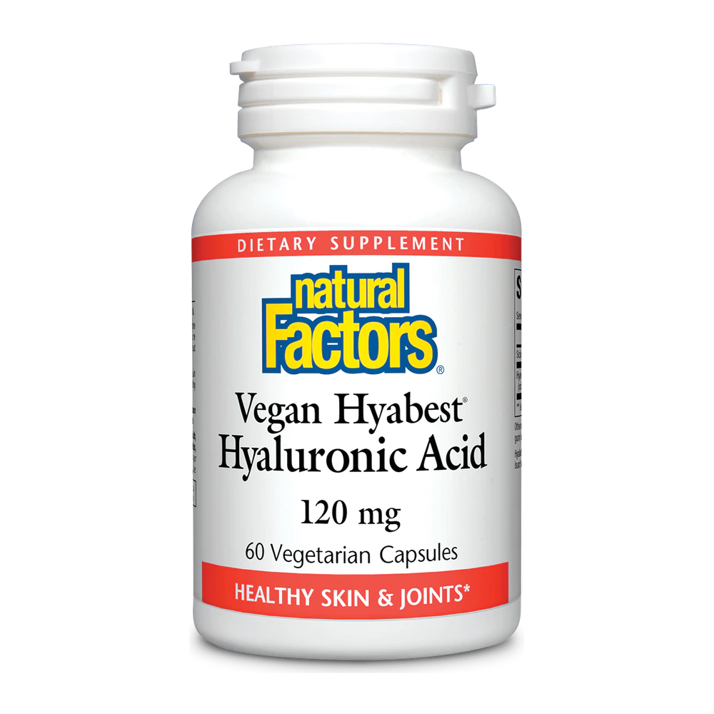 Natural Factors - Hyabest Hyaluronic Acid 100 mg - 60 Veg Capsules