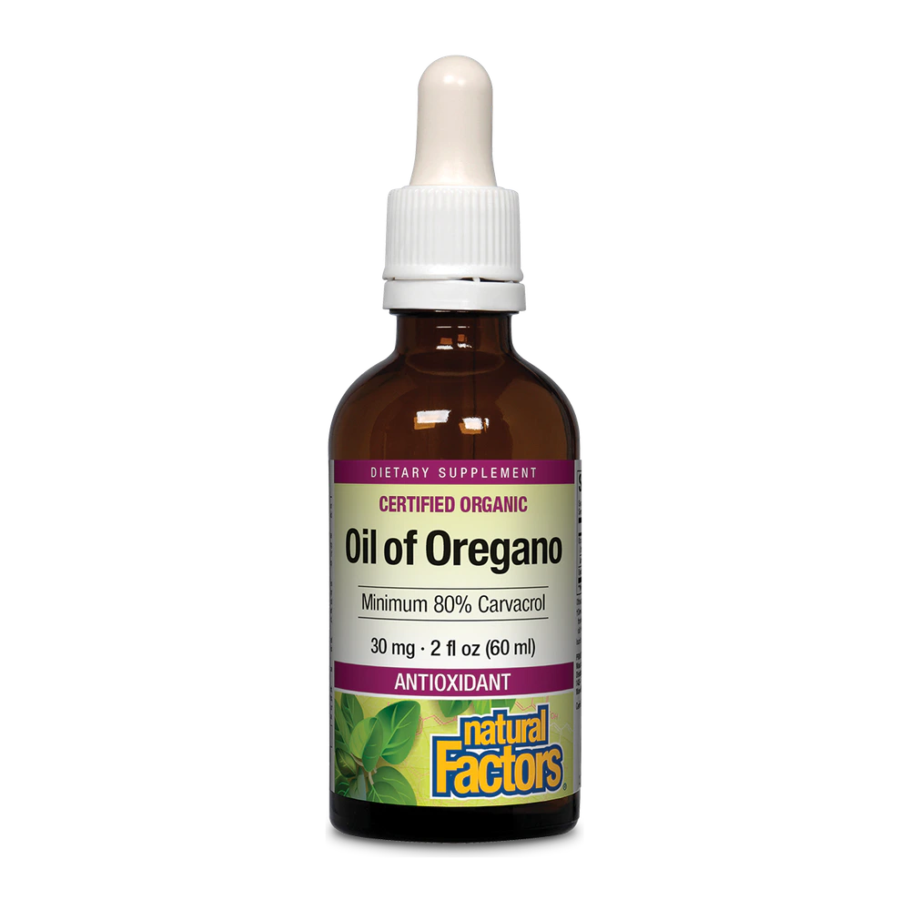 Natural Factors - Oil Of Oregano 80% Carvacrol - 2 oz