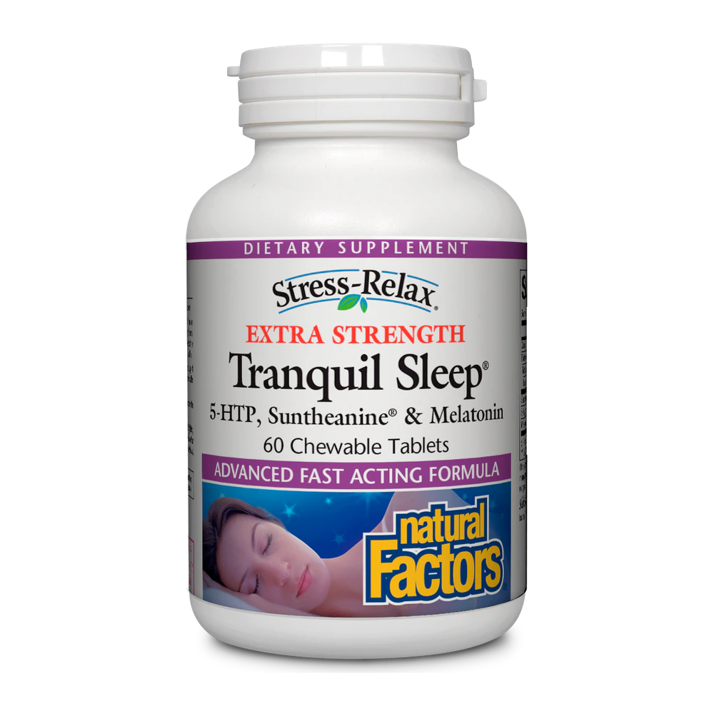 Natural Factors - Stress-Relax Tranquil Sleep Extra Strength - 60 Tablets
