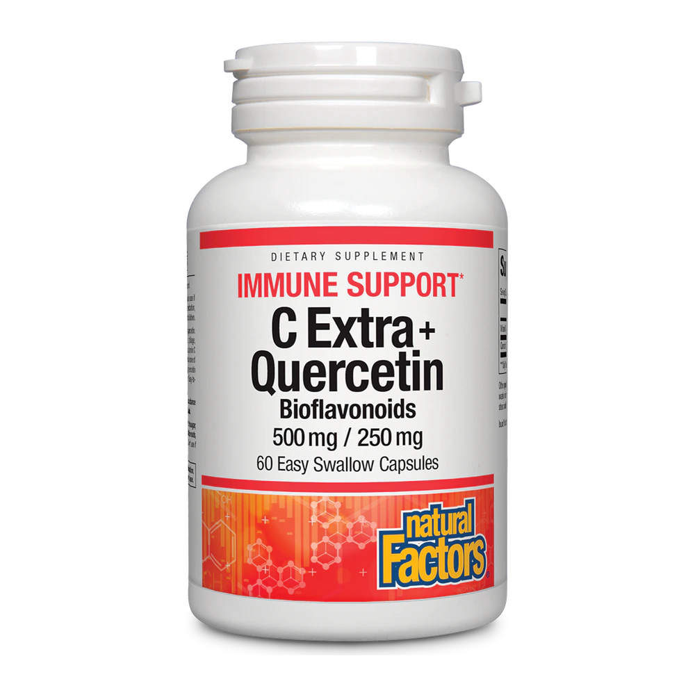Natural Factors - C Extra+ Quercetin 500mg/250mg - 60 Capsules